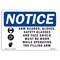 Signmission OSHA Sign, Arm Guards Gloves Glasses With Symbol, 14in X 10in Rigid Plastic, 14" W, 10" H, Landscape OS-NS-P-1014-L-10175 - alternate 1
